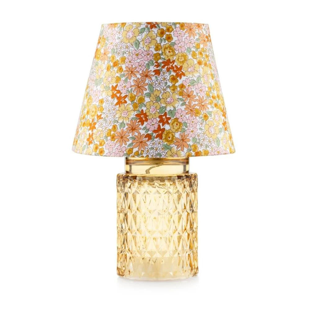 Lampada Rayon in Vetro con Paralume a Fiori – Emò