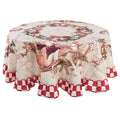 Tovaglia Tonda con Gala Calessi e Calessini 180 cm - Blanc Mariclò
