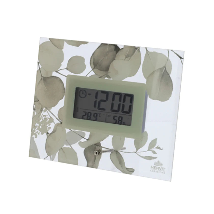 Orologio in Vetro con Decori Floreali - Linea "Botanic" di Hervit