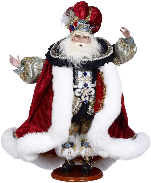 Bambola da Collezione “Joyeux Noël Santa” h 56 cm - Mark Roberts