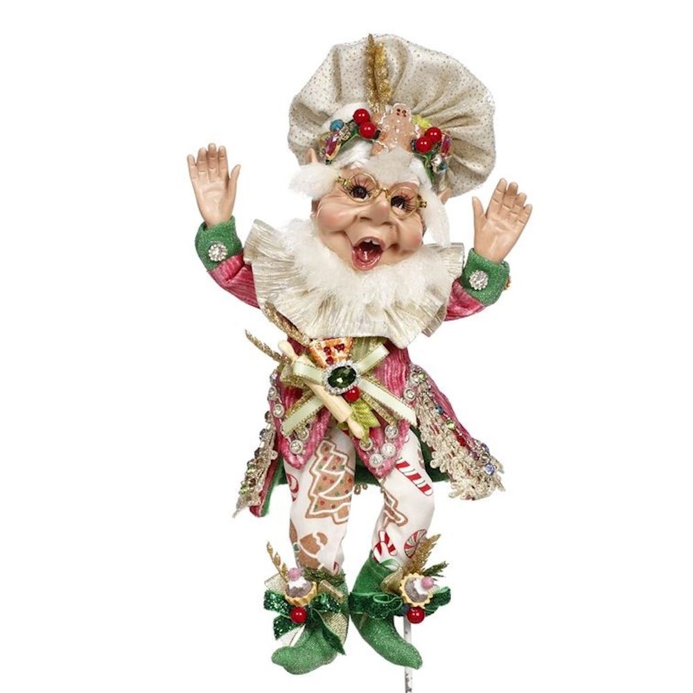 Small Pastry Maker Elf in Resina 26 cm - Mark Roberts