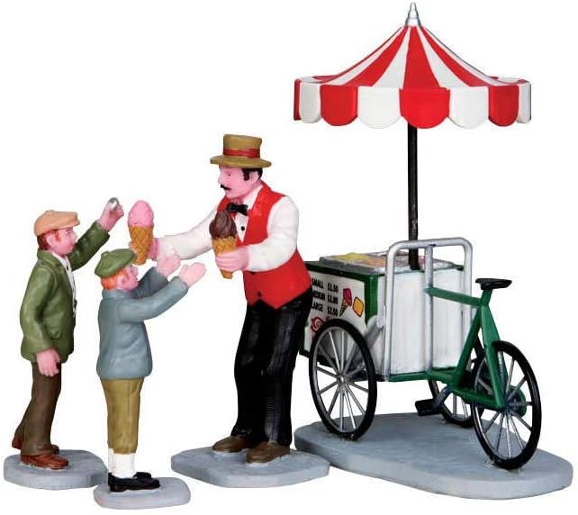 Gelato Cart Set di 4 Pezzi - Lemax