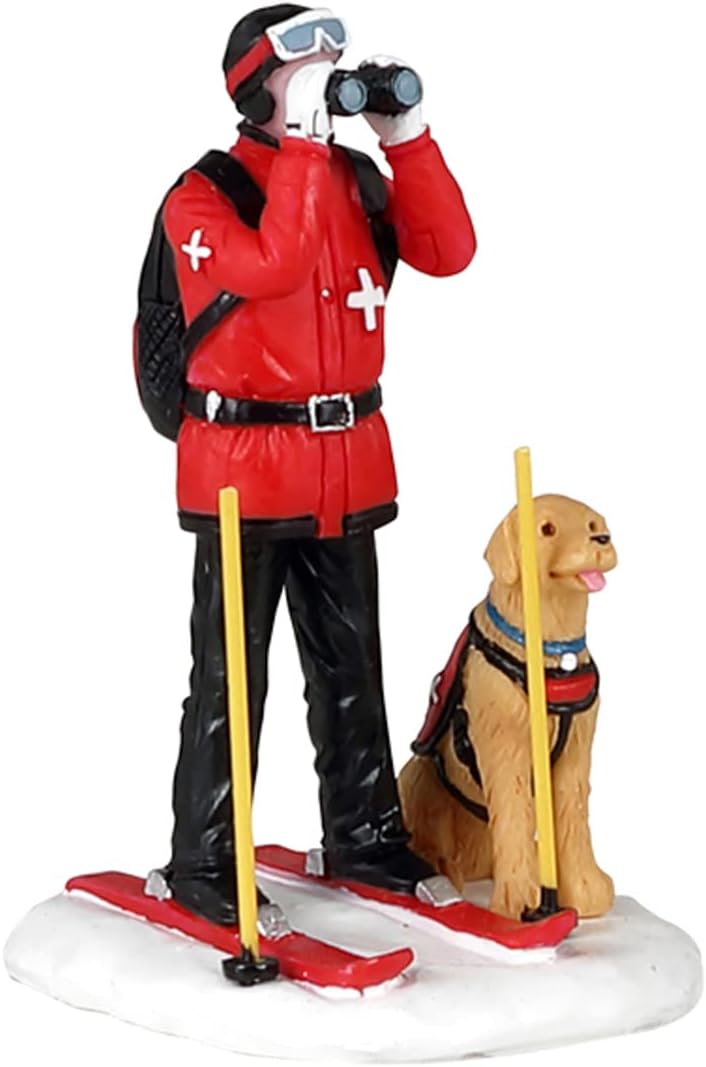 Statuetta "Ski Patrol con Cane da Soccorso" 7.8 cm - Lemax