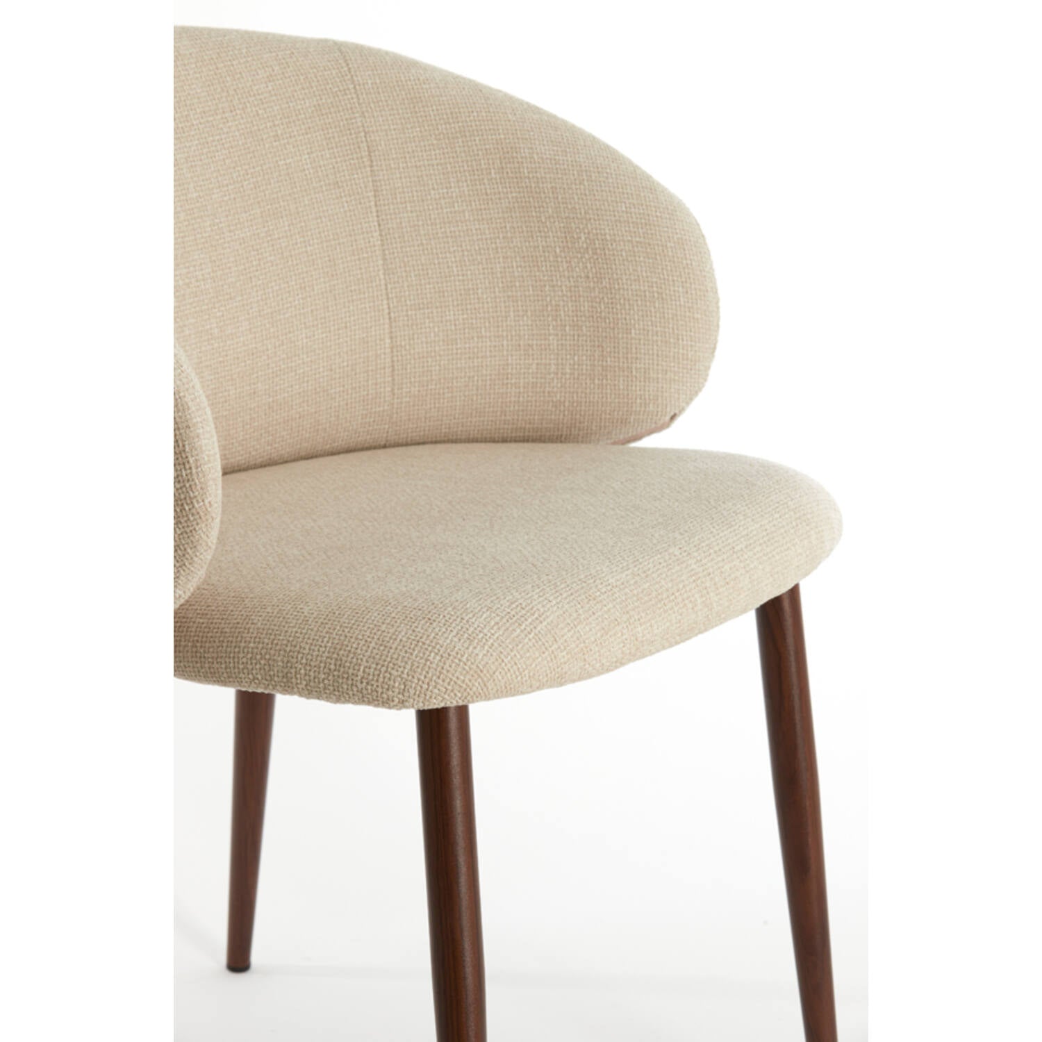 Set di 4 Sedie Eleganti Aluko in Tessuto - Light e Living