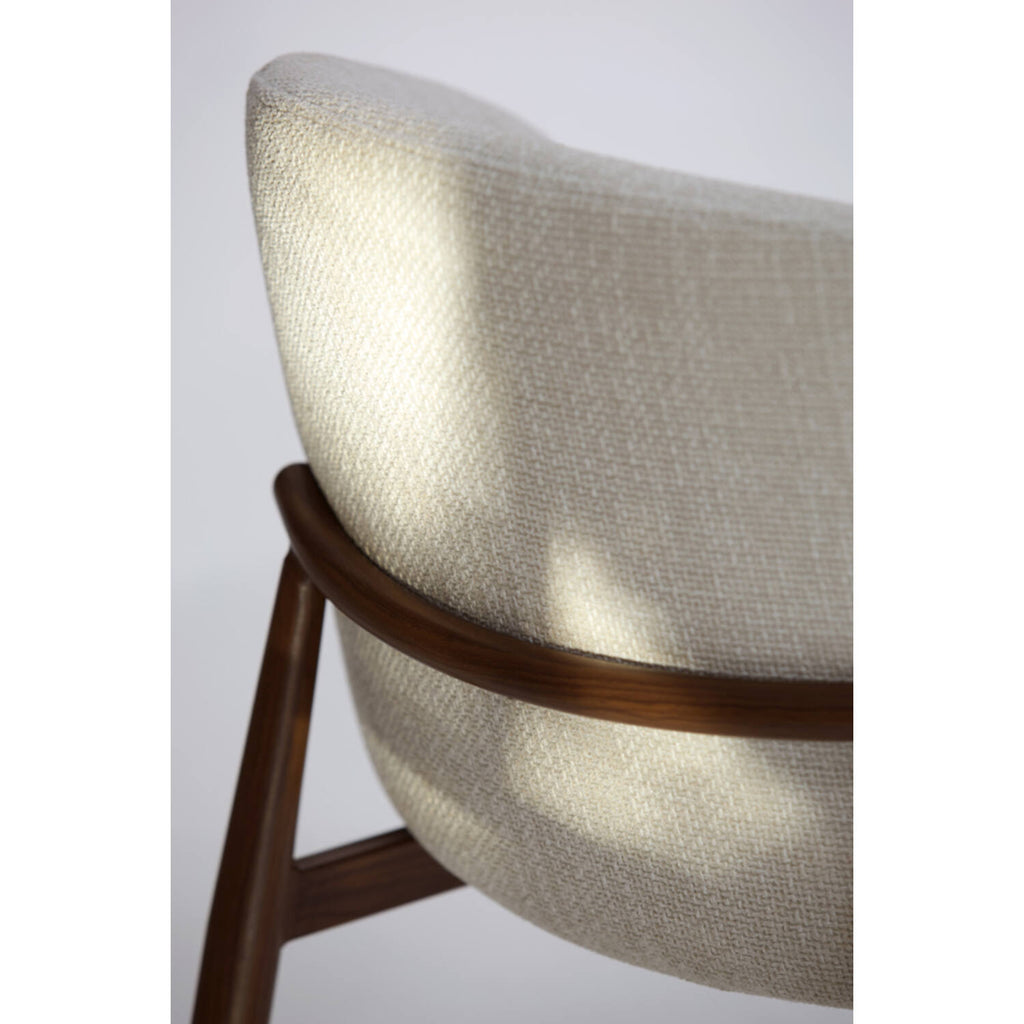 Set di 4 Sedie Eleganti Aluko in Tessuto - Light e Living