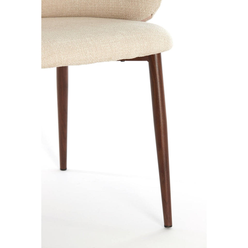 Set di 4 Sedie Eleganti Aluko in Tessuto - Light e Living