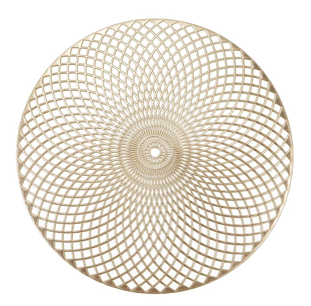 Set 12 Sottopiatti Tondi Oro Ø 38 cm - Fade