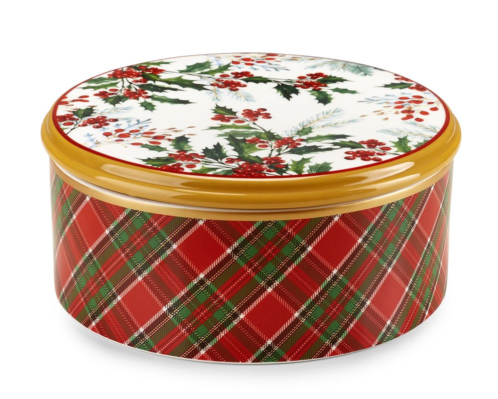 Scatola in Ceramica con Coperchio Scottish 25×10 cm - Fade