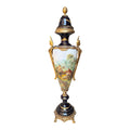 Vaso con Coperchio con Dipinti a Mano 112 h cm - Fiorentino Keramos