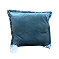 Cuscino in Velluto Blu Ottanio 45x45 cm- Blanc Mariclò