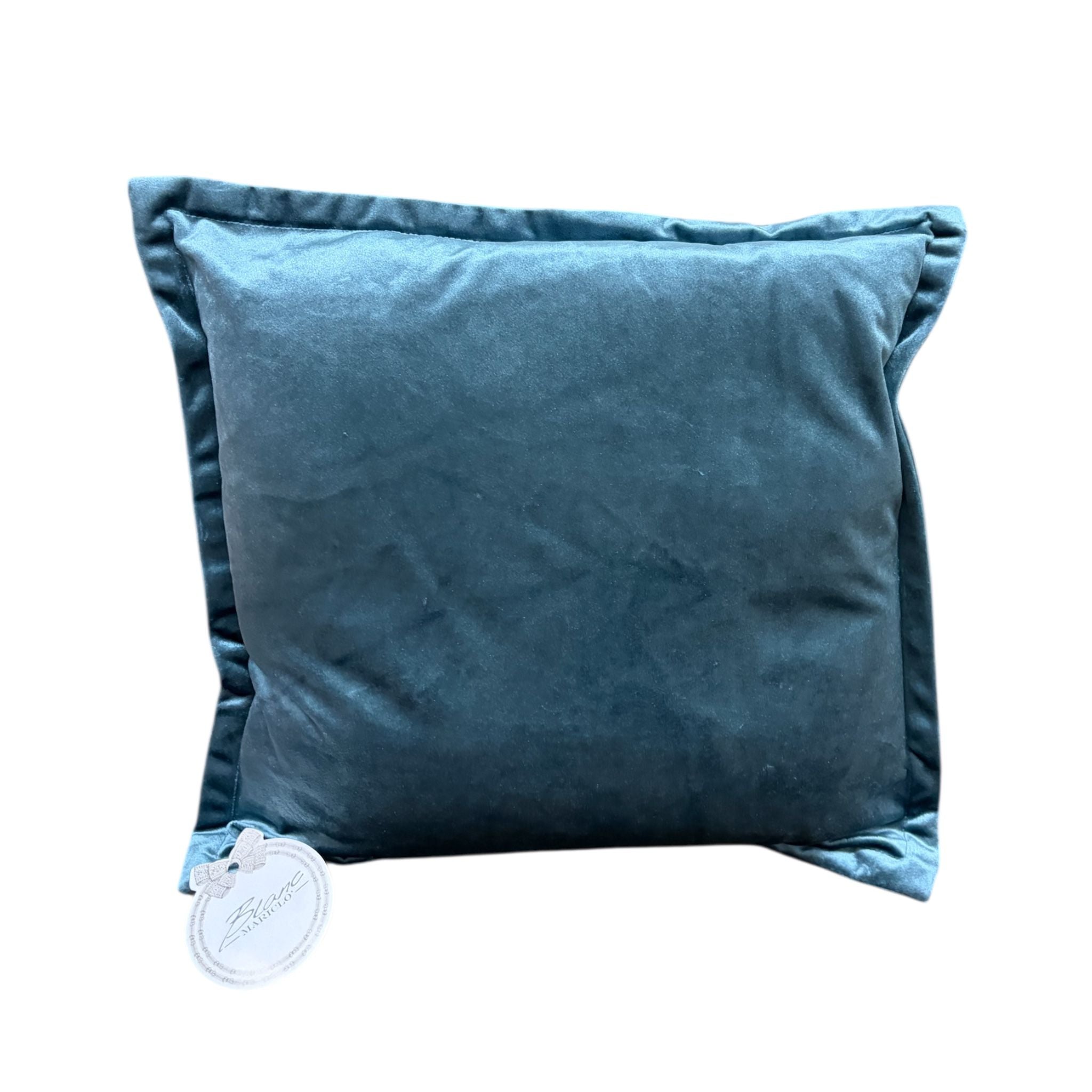 Cuscino in Velluto Blu Ottanio 45x45 cm- Blanc Mariclò