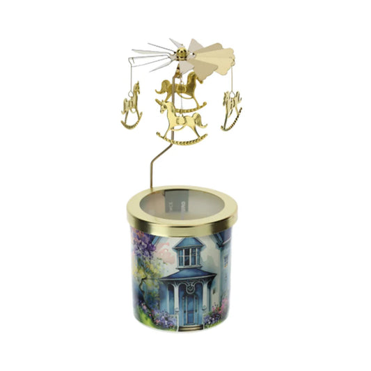 Candela Profumata con Giostrina Girevole  - Linea "Cottage"