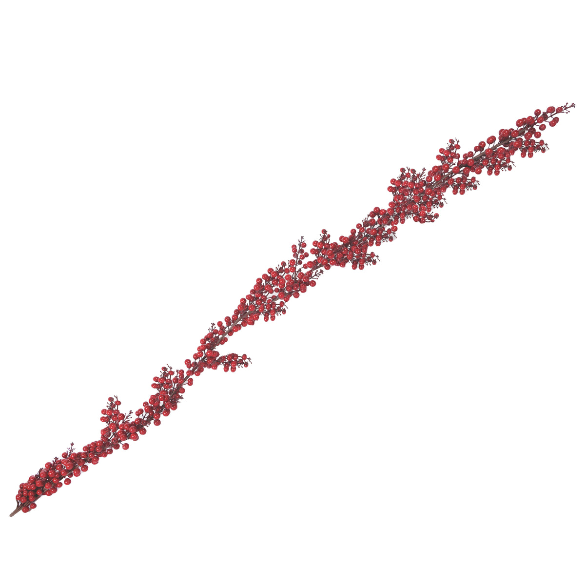 Ramo Decorativo con Bacche Rosse per Albero 185 cm - Eurolamp