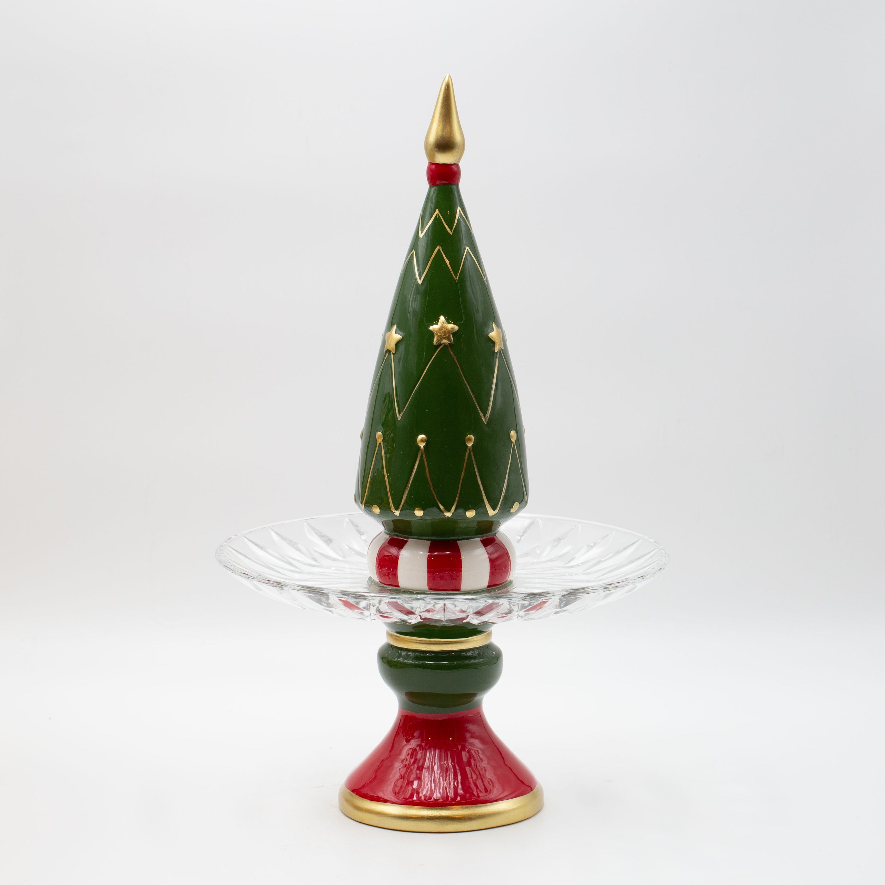 Alzatina in Resina con Albero Decorativo - Eurolamp