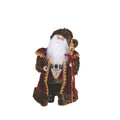 Babbo Natale in Resina con Abiti in Tessuto - Eurolamp