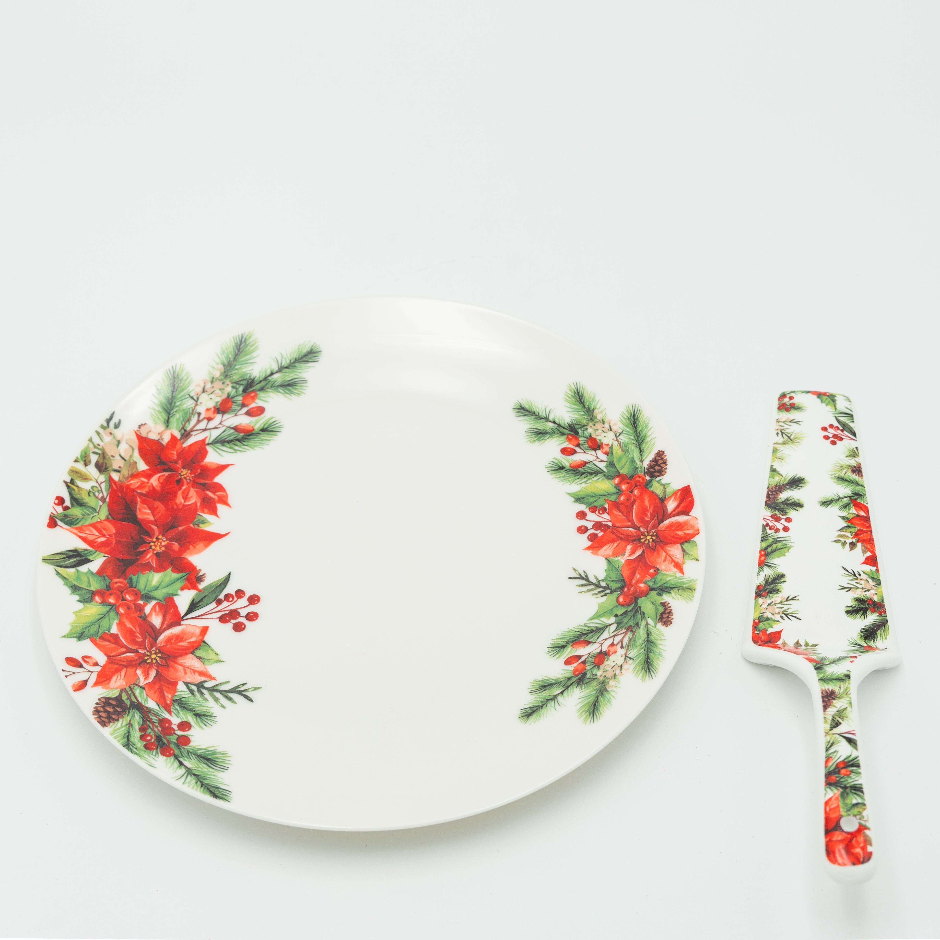 Piatto Dolce Con Paletta in Ceramica - Eurolamp