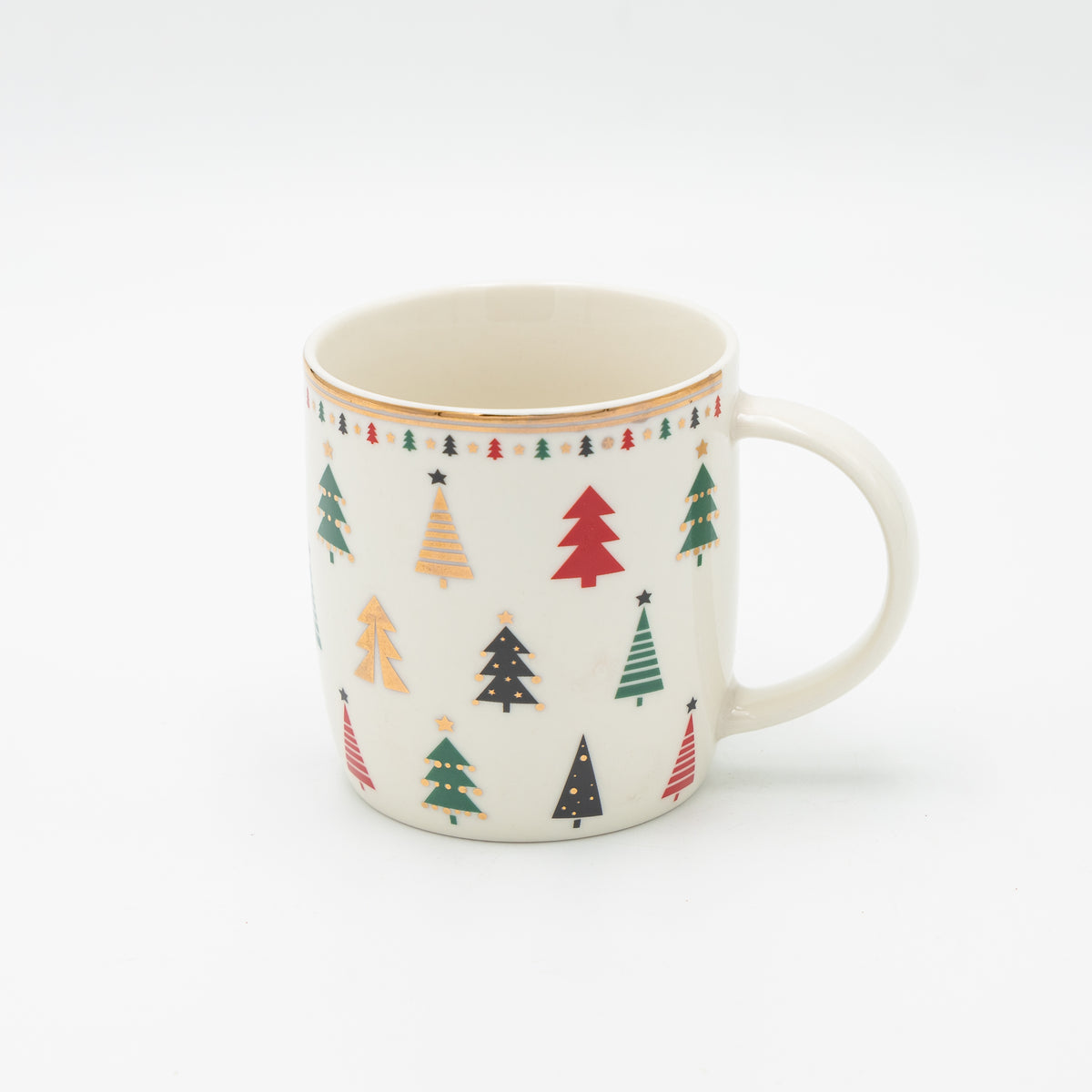 Tazza con Alberelli Colorati 350 ml - Eurolamp