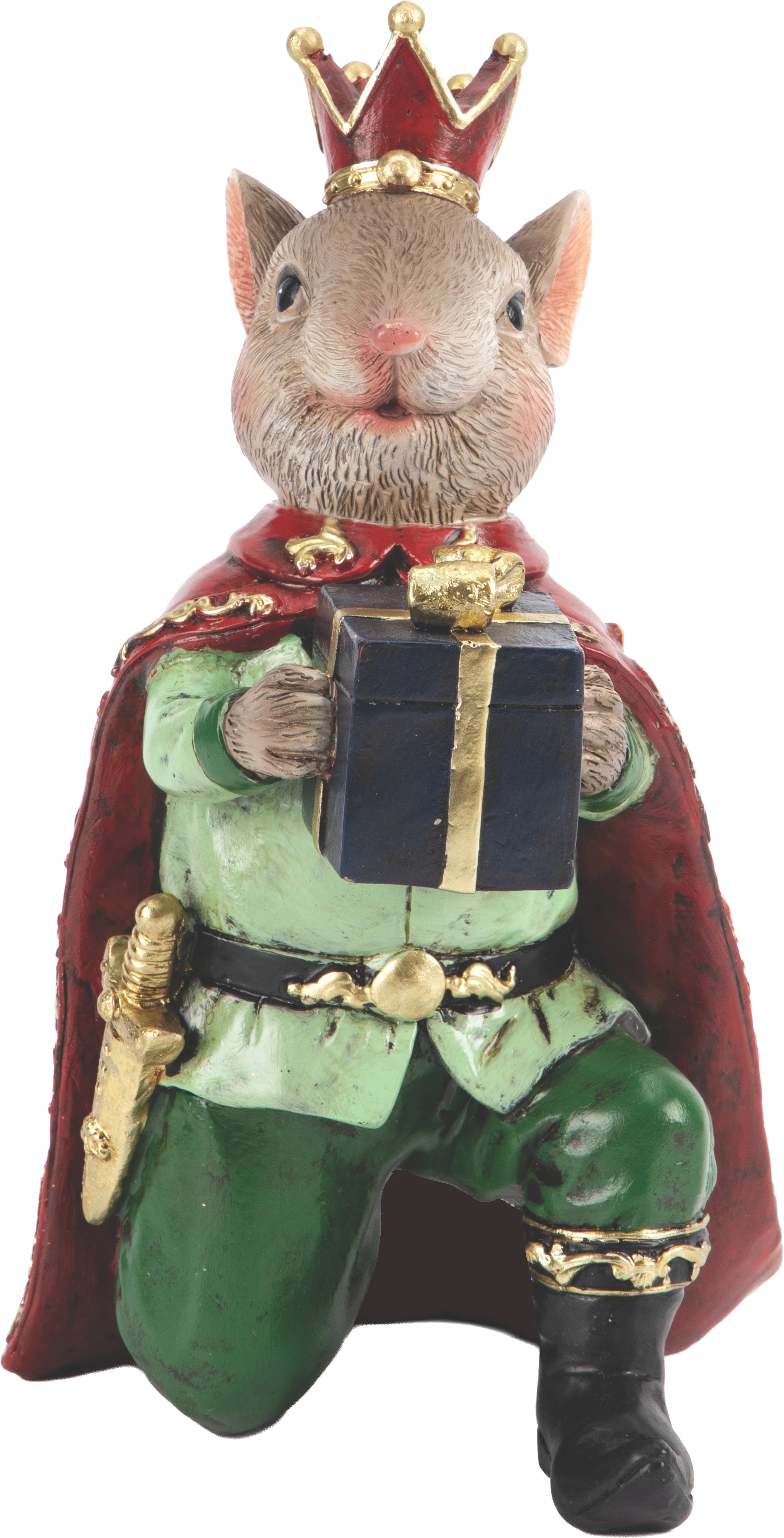 Topolino Principe in Resina con Dono 18.5 cm - Eurolamp