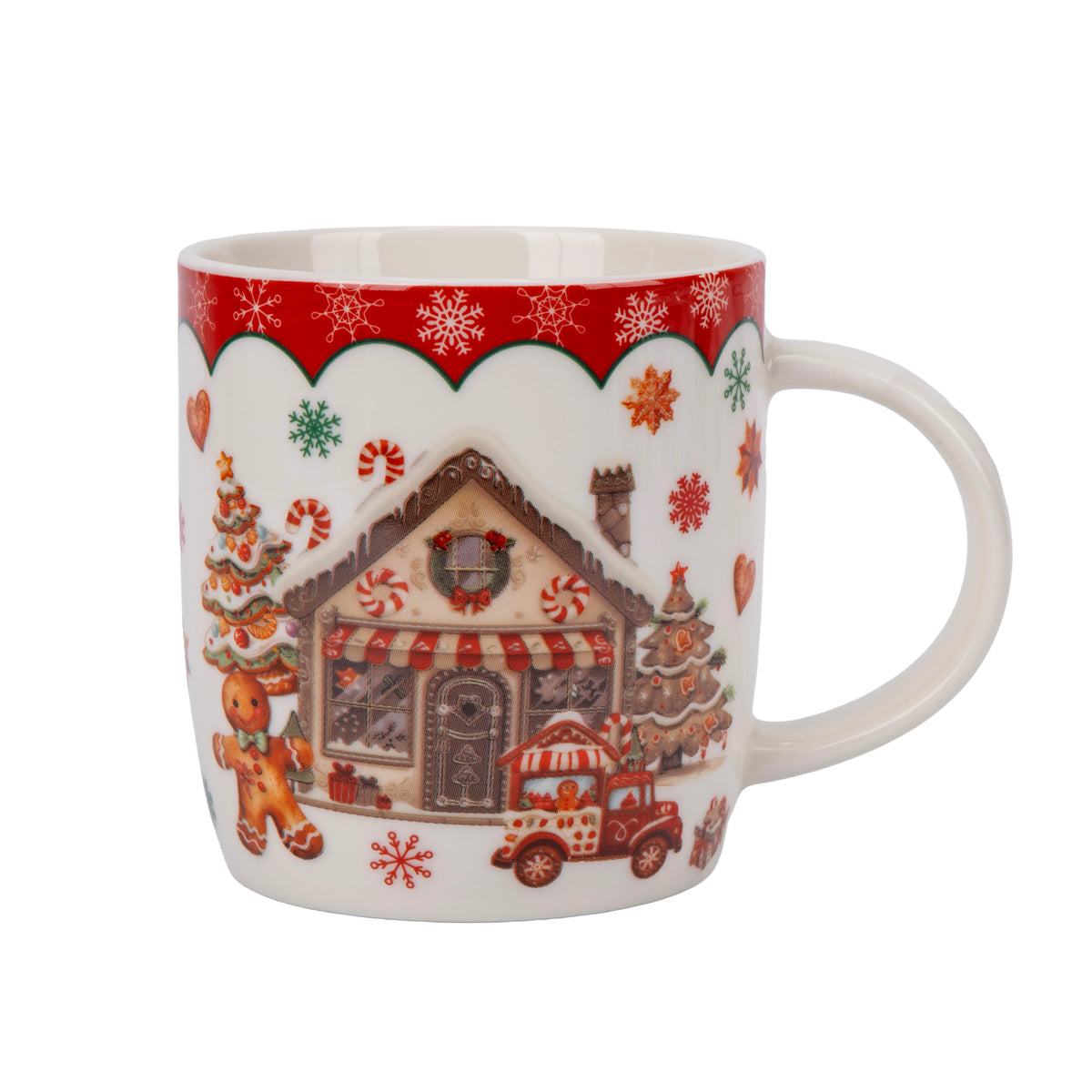 Tazza in Ceramica con Decoro Natalizio 350 ml - Eurolamp