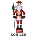 Babbo Natale in Metallo con Luci LED 135 cm
