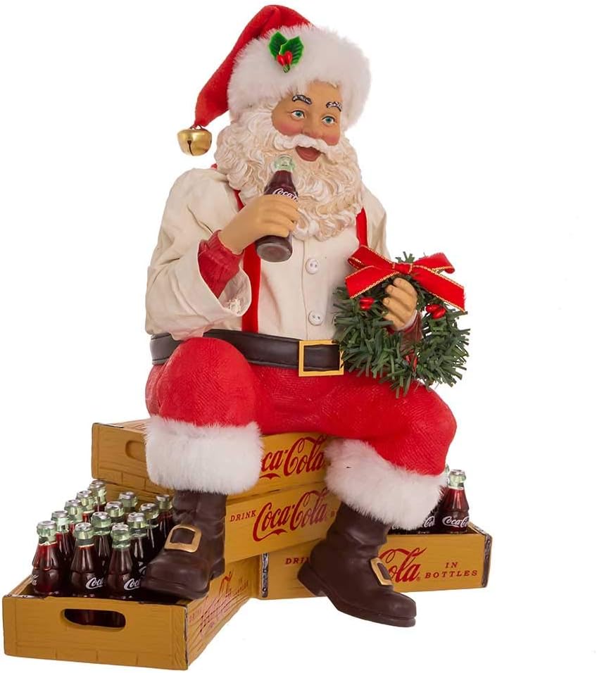 Babbo Natale che Beve Coca Cola  26 cm – Kurt Adlers