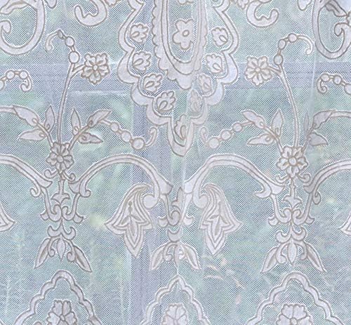 Mantovana in Cotone Ecrù con Ricamo in Pizzo 90x140 cm - Blanc Mariclò