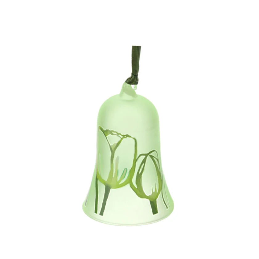 Campana in Vetro Colorato con Decoro – Linea "Tulipano" di Hervit