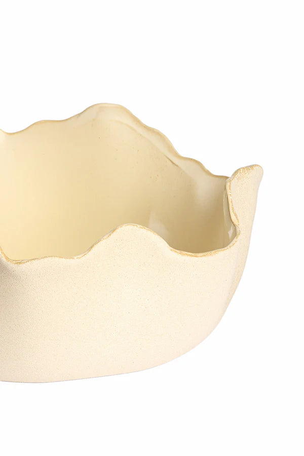 Piatto in Ceramica Crema 26x26 cm - Light e Living