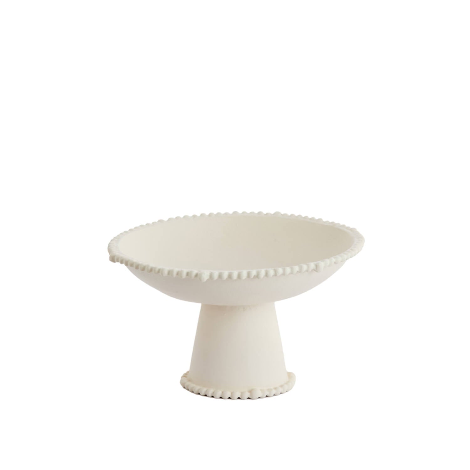 Alzatina in Metallo Bianco 30.5x18 h cm - Light e Living