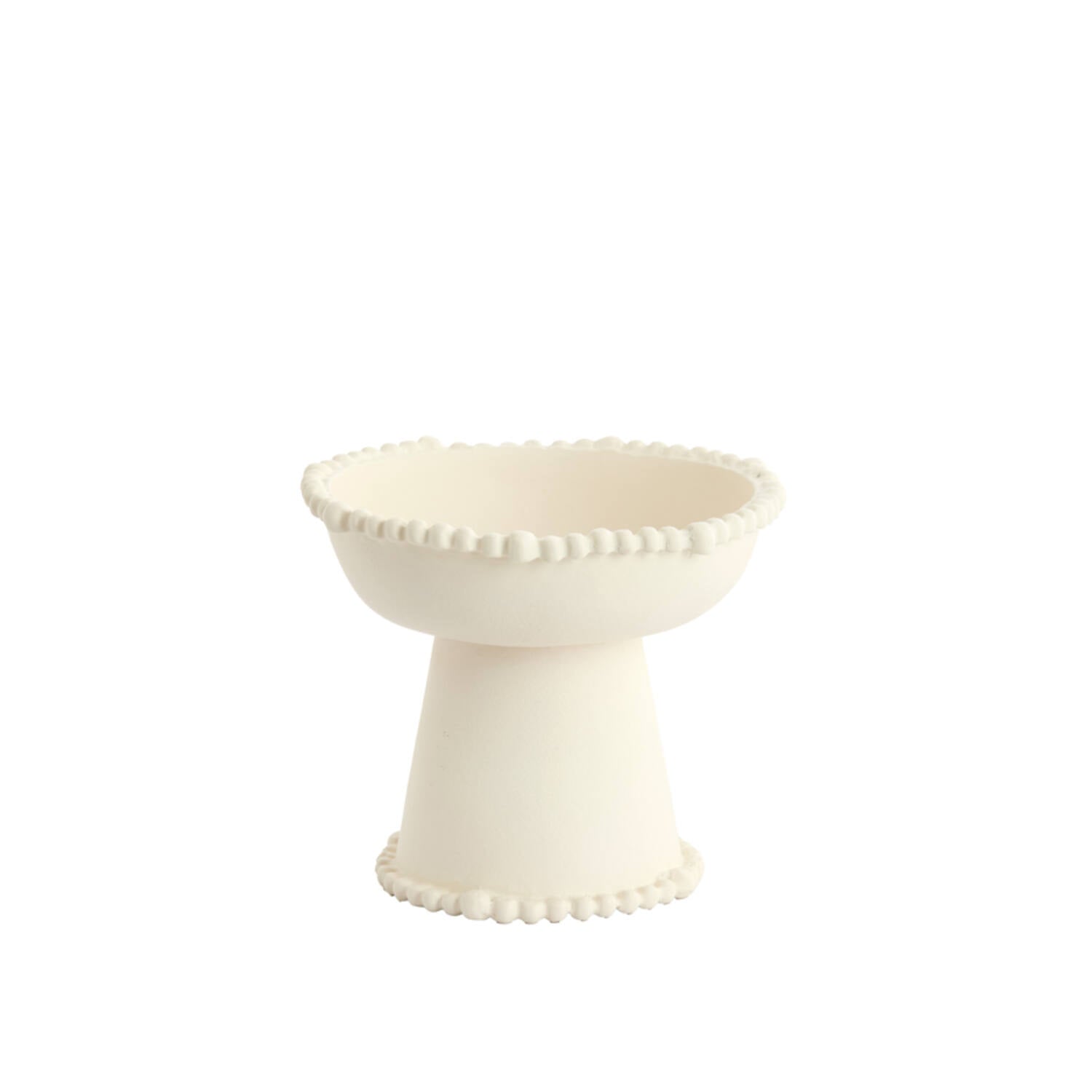 Alzatina in Metallo Bianco 16.5 h cm - Light e Living