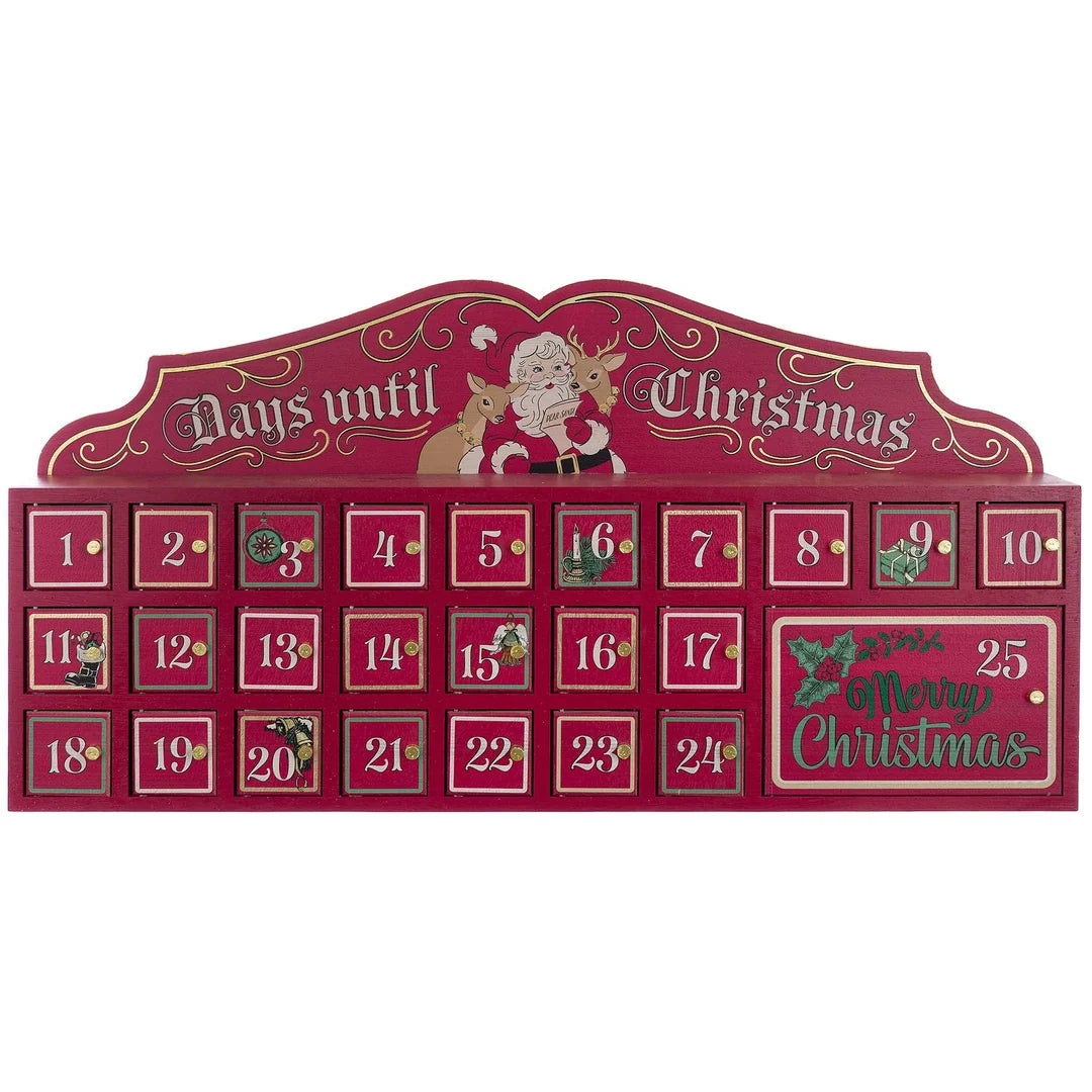 Calendario dell'Avvento in Legno 80x12x44 h cm - Blanc Mariclò
