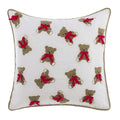 Cuscino in Cotone con Orsetti e Fiocchi 50x50 cm - Blanc Mariclò