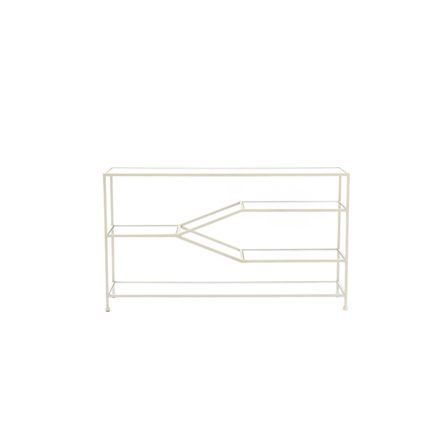 Consolle in Vetro e Metallo 140x35x80 h cm - Light e Living