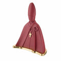 Scultura San Gennaro Rossa con Rifiniture Oro 26 h cm - Bongelli Preziosi