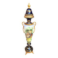 Vaso in Porcellana Rococò con Dipinti a Mano 107 h cm - Fiorentino Keramos