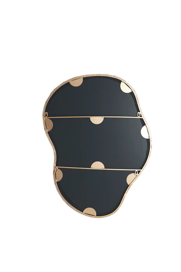 Specchio in Vetro Marrone e Bronzo 84 cm - Light e Living
