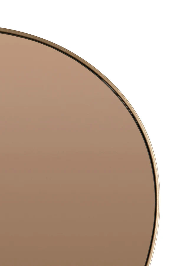 Specchio in Vetro Marrone e Bronzo 84 cm - Light e Living