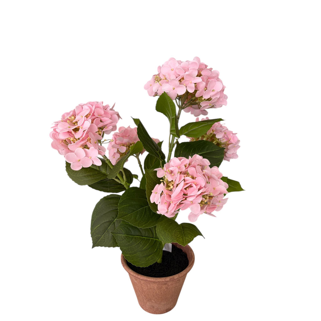 Pianta Realistica con Ortensie in Caucciù 59 h cm - Fiori di Lena