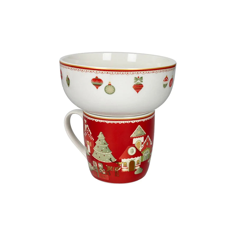 Set Mug e Ciotola Natalizia - Brandani