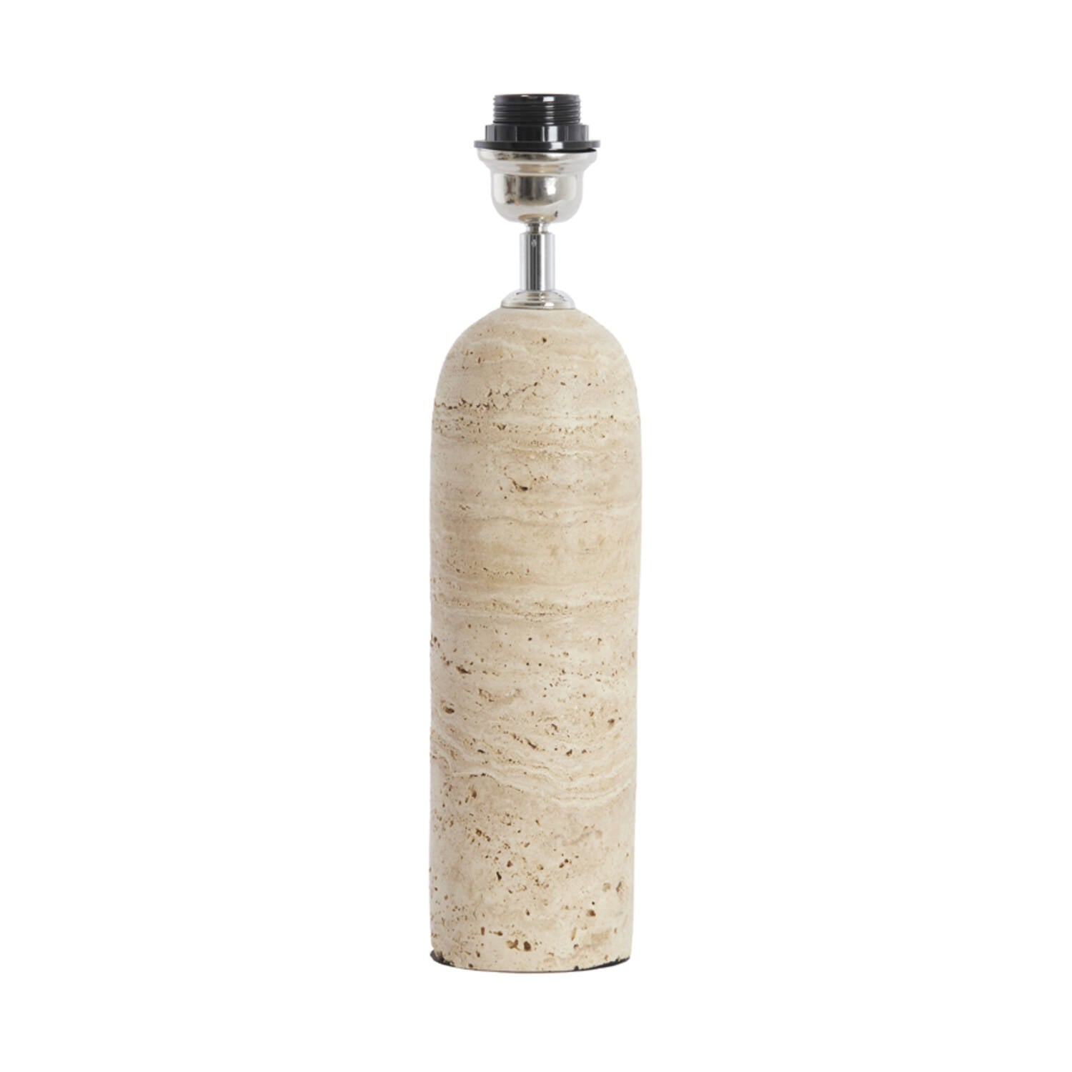 Lampada  in Travertino 9X28 con Paralume - Light e Living