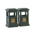 Green Trash Can Set 2 Cestini - Lemax