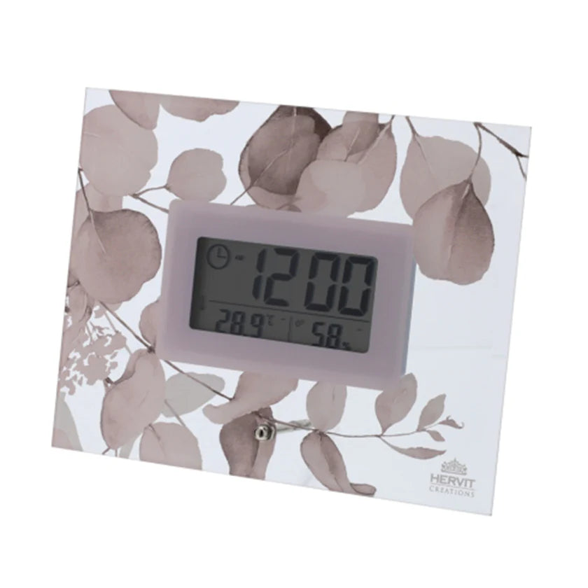 Orologio in Vetro con Decori Floreali - Linea "Botanic" di Hervit