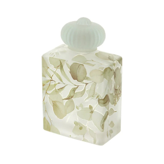 Bottiglia in Vetro Satinato con Decoro Floreale - Linea "Botanic" di Hervit