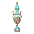 Vaso di Porcellana con Dettagli in Ottone 107 cm - Fiorentino Keramos