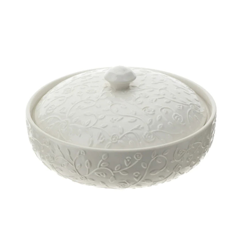 Ciotola in Porcellana con Coperchio  - Linea Romance Hervit