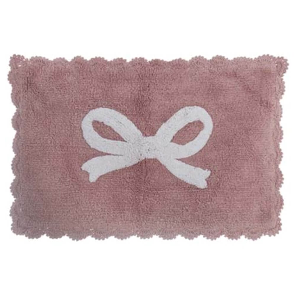 Tappeto Bagno in Cotone con Fiocco 45×75- Blanc Mariclò