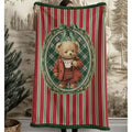 Plaid Sherpa con Decoro Orsetto 160x220 cm - Blanc Mariclò