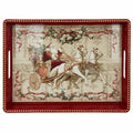 Vassoio Rettangolare Babbo in Slitta 41 cm - Blanc Mariclò