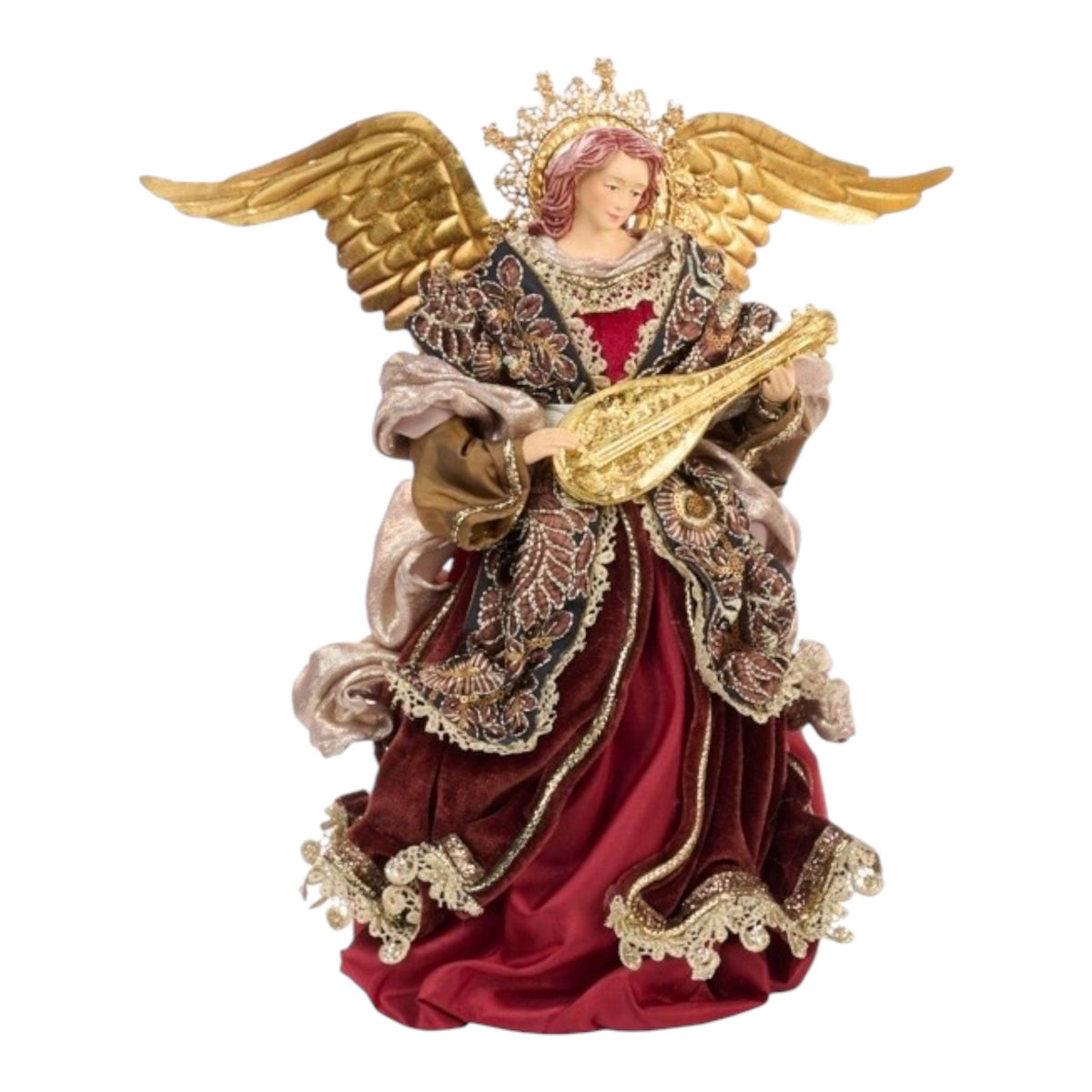 Angelo in Resina con Dettagli Oro 35.5 cm - Goodwill