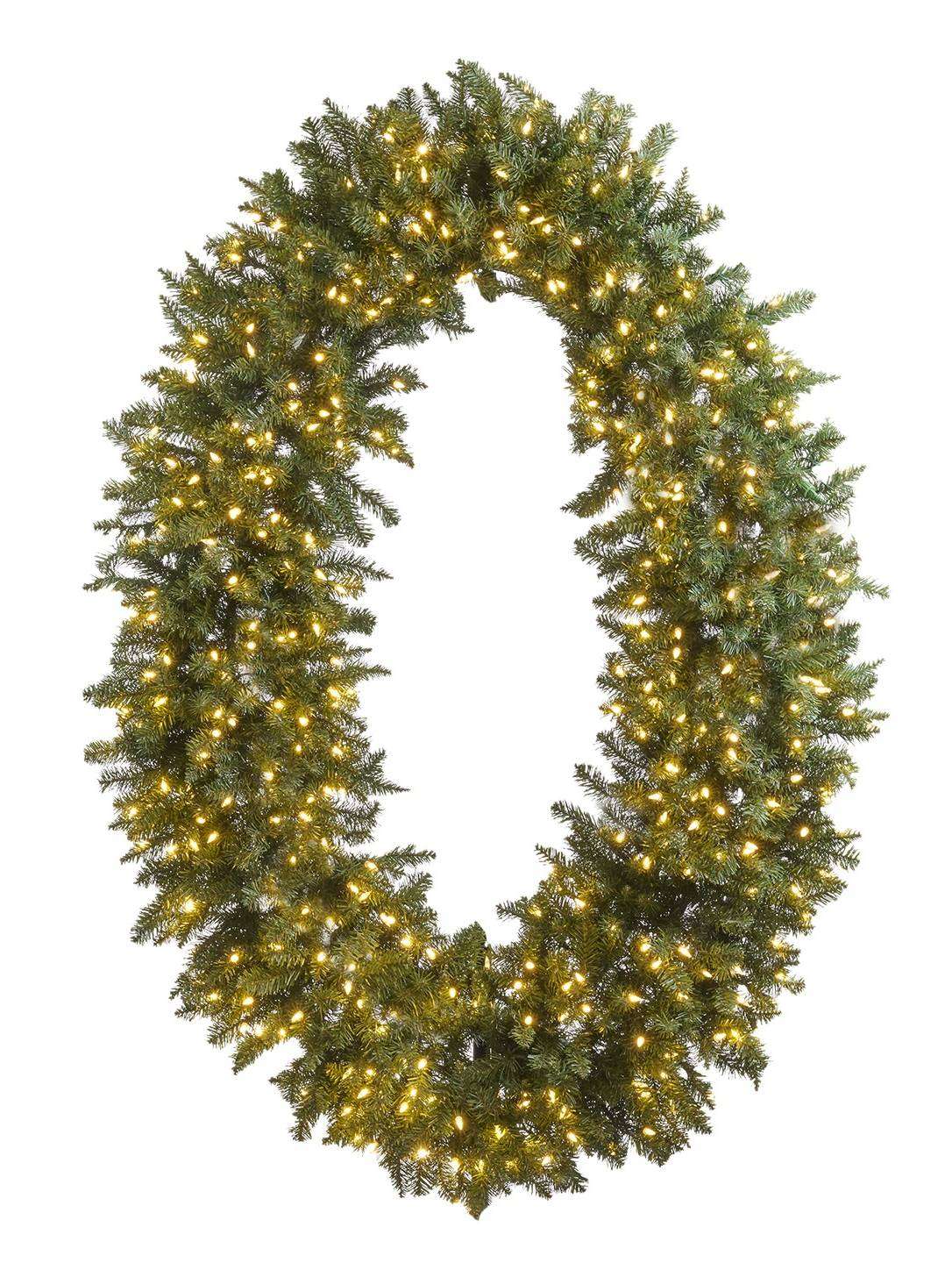 Corona di Pino Ovale con 400 LED 152 cm - Goodwill